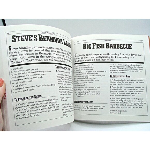 Vintage Finger Lickn' Rib Stickin' Great Tastin' Barbecue Cookbook Jane Butel - Picture 9 of 11